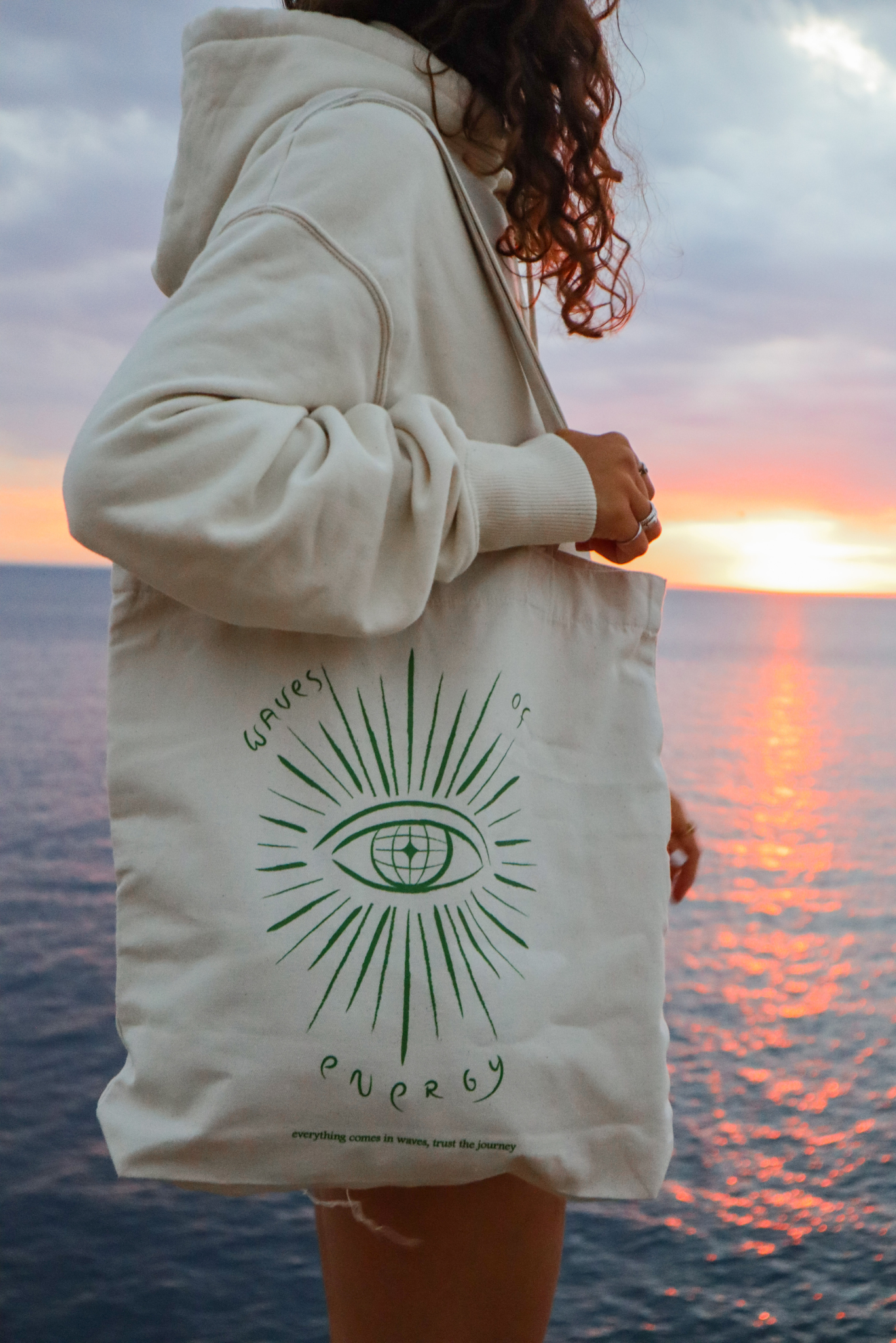 Totebag - Green Eye (LAATSTE VOORRAAD!)