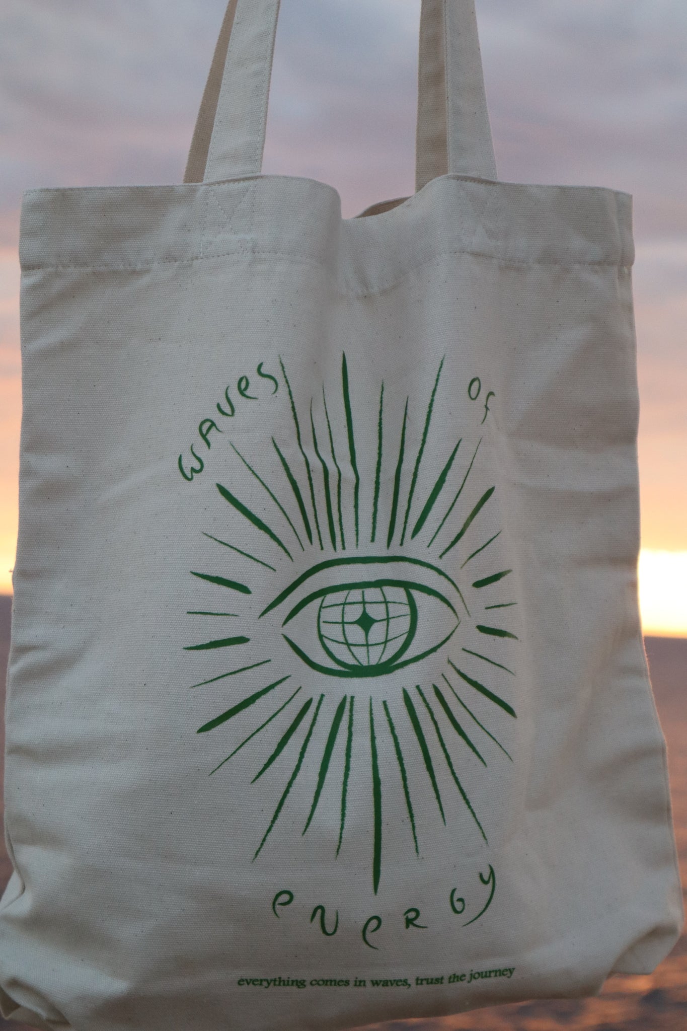 Totebag - Green Eye (LAATSTE VOORRAAD!)